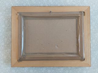 Cuadro Arlequín con Marco de Madera y Cristal