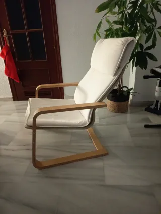 Butaca Ikea Madera Blanca