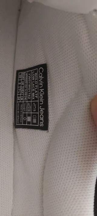 Scarpe Calvin Klein Jeans con zeppa beige/bianche