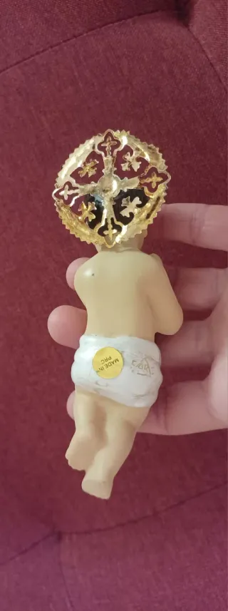 Statuetta Bambino Gesù con aureola