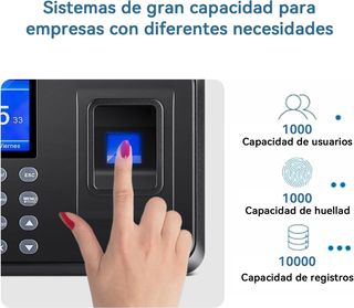 Control Horario Empleados Huella Dactilar
