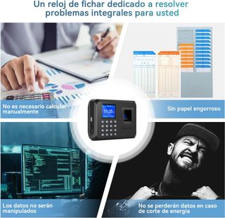 Control Horario Empleados Huella Dactilar