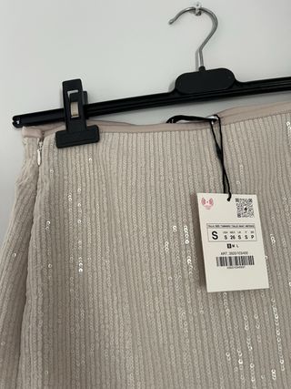 Falda Zara lentejuelas Talla S sin estrenar