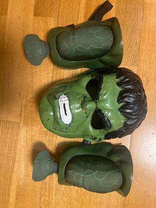 Disfraz Hulk: Máscara y Músculos