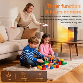 Stufa Elettrica 2000W Basso Consumo