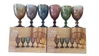 Set 6 Bicchieri Mastro Bianco Calici Serica
