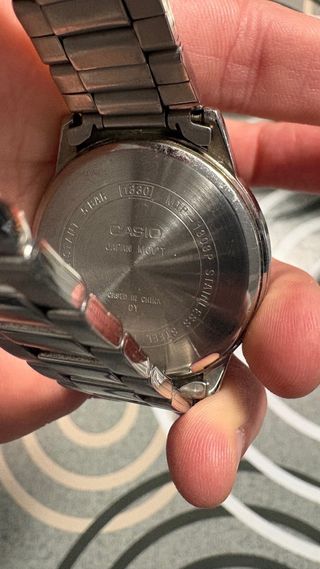 Reloj Casio Acero Inoxidable Negro