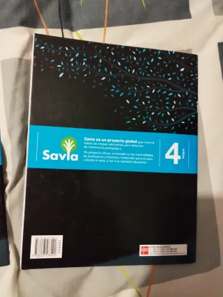 Cuaderno de lengua. 4 Primaria  Trimestre. Savia