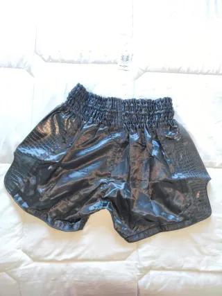 Pantalones Muay Thai Fluory Negros