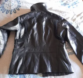 Chaqueta Biker 100% Cuero Mujer Mango S o 36.