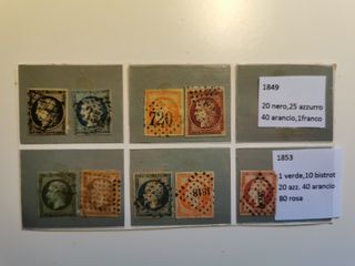 Francobolli francesi 1849-1853