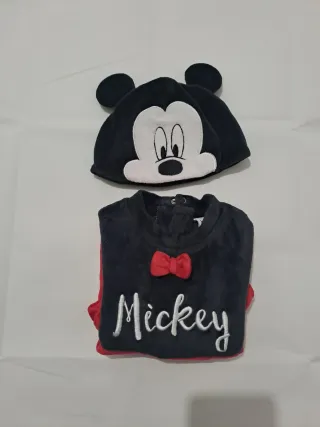 Tutina Mickey Cappellino Neonato 0-3 Mesi
