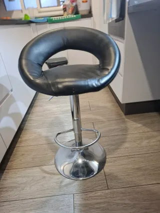 2 Taburetes de Cocina Negros