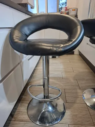 2 Taburetes de Cocina Negros