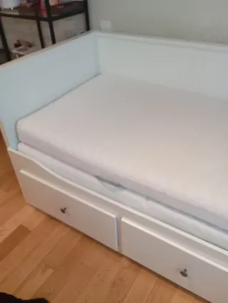 Cama nido Hermes Ikea blanca colchones No incluido