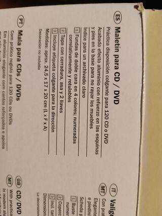 Maletín para CD/DVD