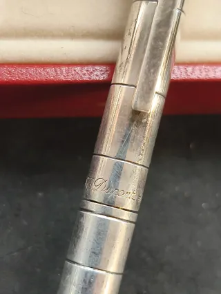 Bolígrafo S.T. Dupont Plata con Caja
