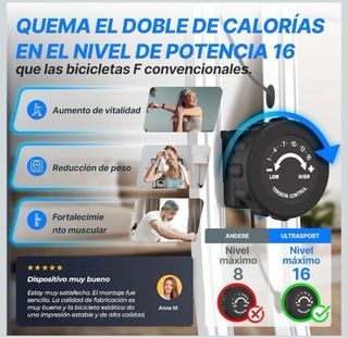 Bicicleta Estática Plegable Ultrasonido