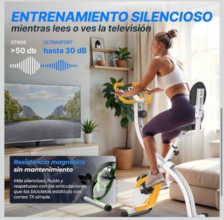 Bicicleta Estática Plegable Ultrasonido