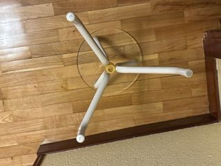 Taburete metal y metacrilato transparente