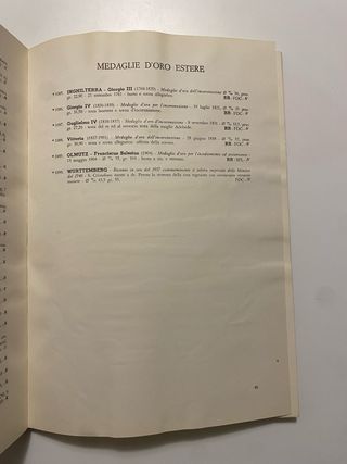 Catalogo Monete Antiche-Moderne 1963