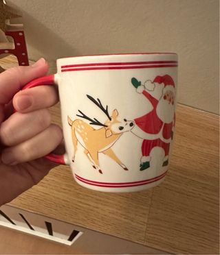 Taza Navideña Santa Claus y Reno