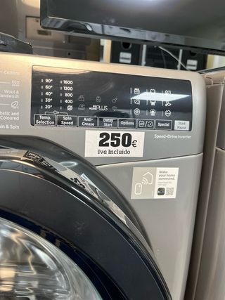 Lavadora Hoover 8kg AAA inverter speed drive