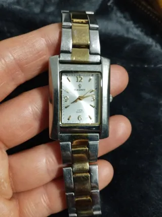 Reloj Cauny Quartz bicolor