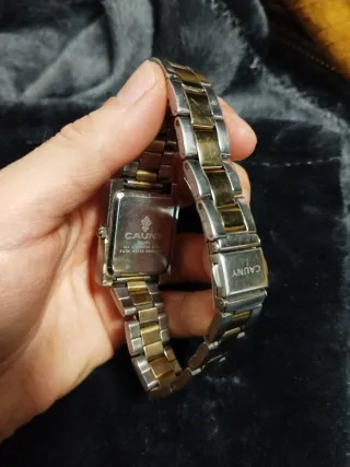Reloj Cauny Quartz bicolor