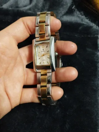 Reloj Cauny Quartz bicolor