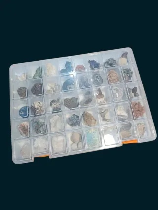 Colección 40 Fósiles y Minerales