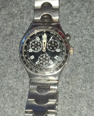 Reloj Swatch Cadmos Cronógrafo Negro