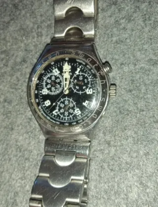 Reloj Swatch Cadmos Cronógrafo Negro