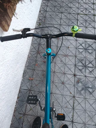 Bicicleta Fixie Azul Zafiro.