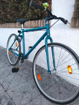 Bicicleta Fixie Azul Zafiro.