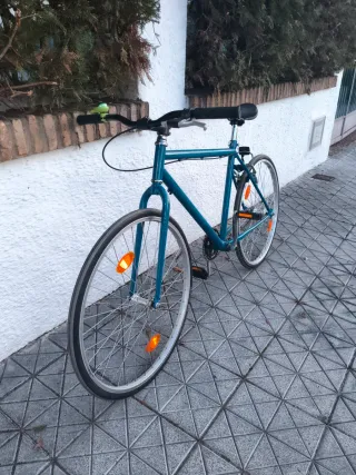 Bicicleta Fixie Azul Zafiro.