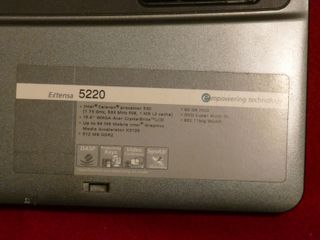 Notebook Acer Extensa 5220 (vintage – anno 2008)