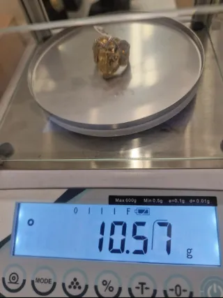 Anillo Oro 18kt Cara Cristo Circonitas