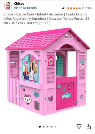 Casa delle bambole Barbie rosa per bambini