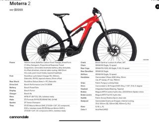 Bicicleta E-Bike Cannondale Moterra 2 Carbono