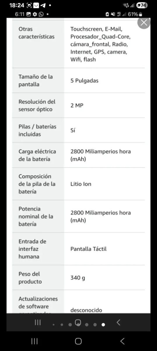 Teléfono Móvil LEIOA Nuevo