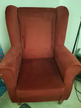 2 Sillones orejeros para tapizar o fundas