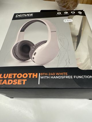 Auriculares Denver BTH-240 Bluetooth Blancos