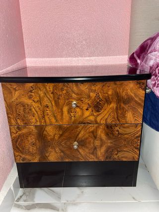 Cajonera dos cajones madera