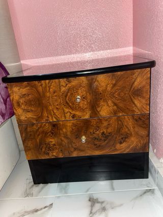 Cajonera dos cajones madera