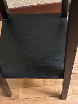 Pedestal Macetero Madera Negro