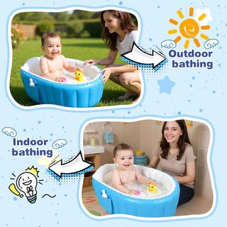 Bañera Hinchable Bebé + Bomba