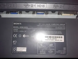 Monitor Sony 17 Plata