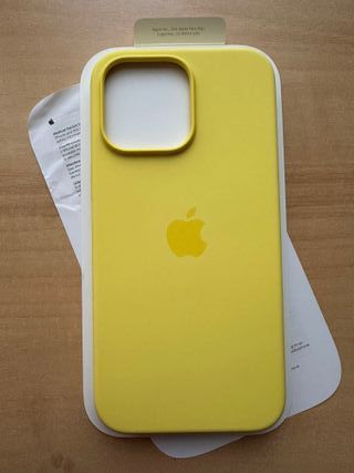 Apple iPhone 14 ProMax Canary Yellow Silicone Case