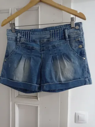 Bermudas vaqueras azules